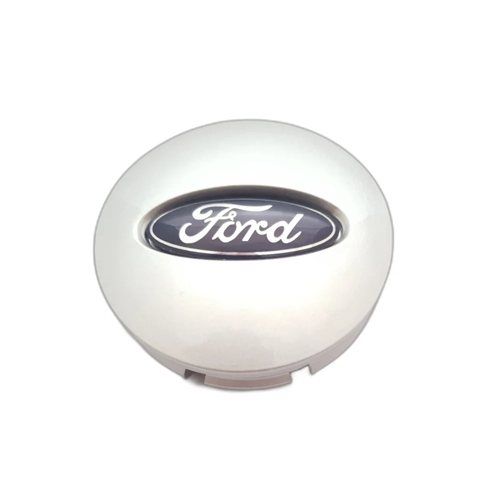 ford wheel centre caps silver/blue set of 4