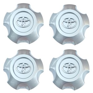 4 Toyota Land Cruiser 200 Series wheel centre hub caps 4260B60030 on a white background